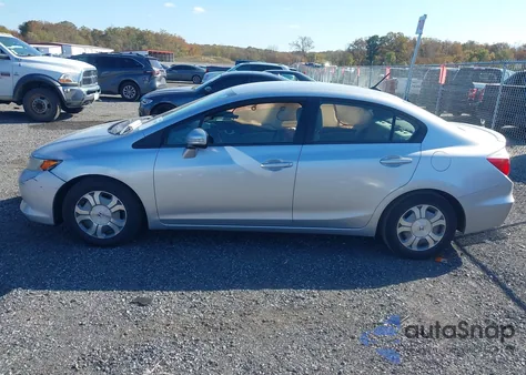 2012 Honda Civic Hybrid из США, поврежденный, VIN JHMFB4F2XCS009610